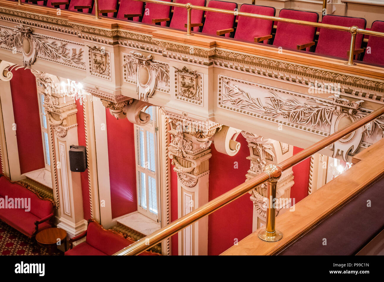 L'intérieur du bâtiment du Parlement européen à Québec Canada Banque D'Images