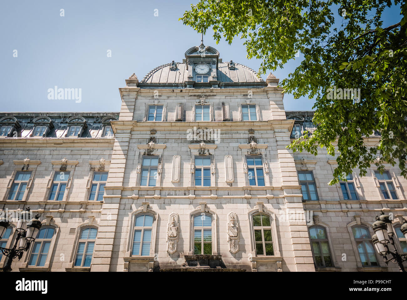 L'intérieur du bâtiment du Parlement européen à Québec Canada Banque D'Images