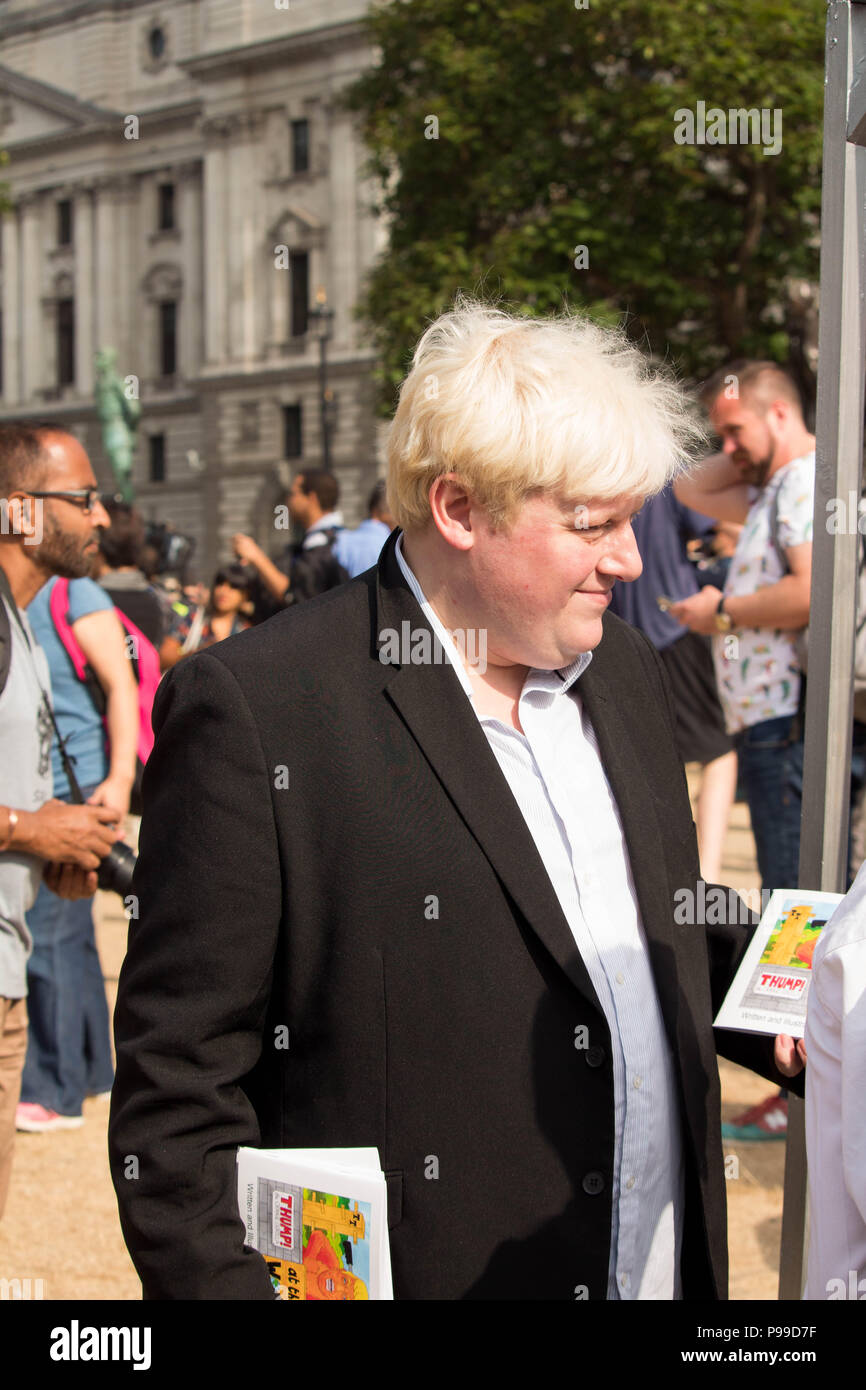 Les informations politiques- avec des lignes tracées les concurrents restants Boris Boris Johnson & Jeremy Hunt continuent à vie pour le leadership du parti conservateur. Banque D'Images