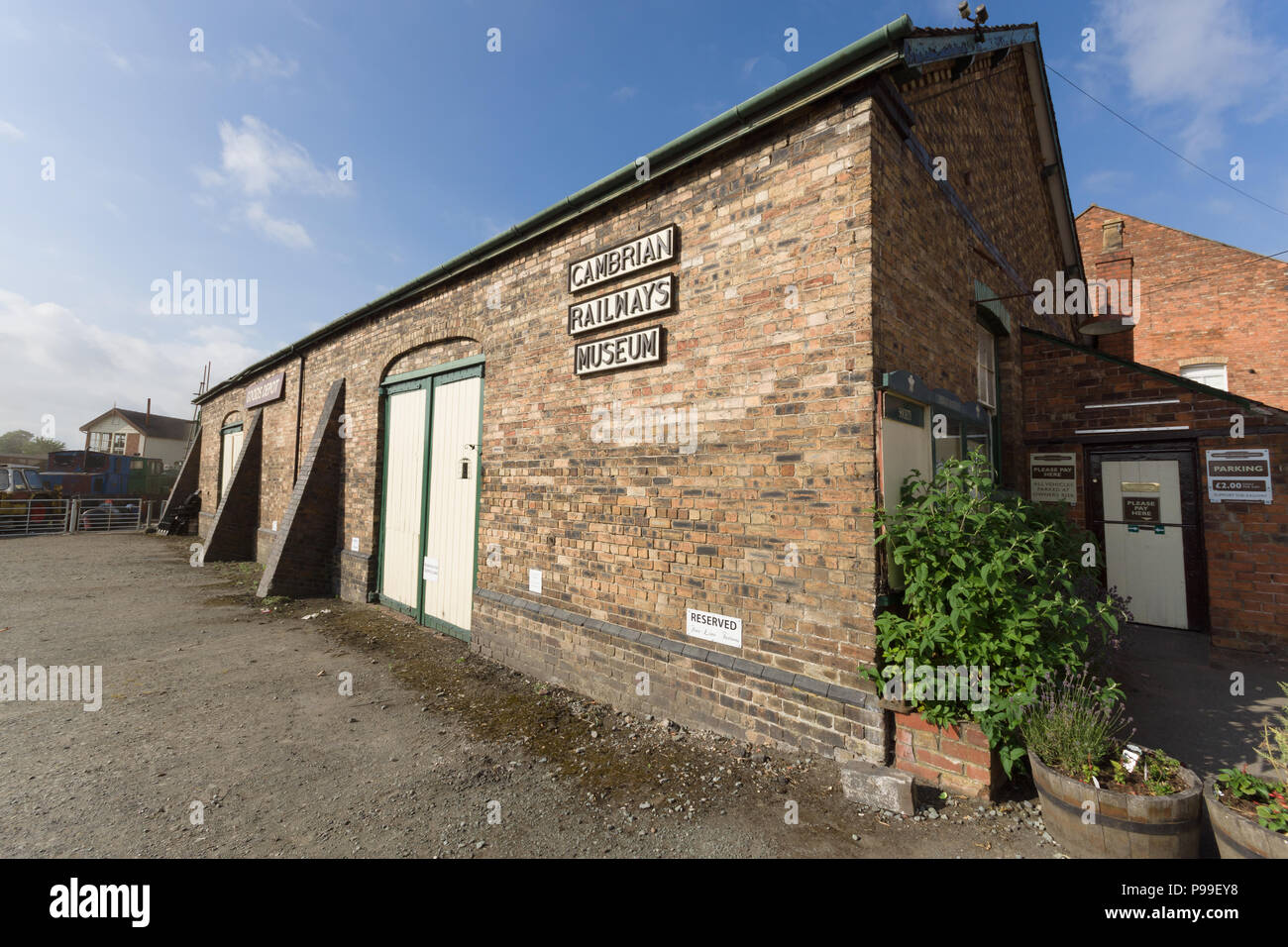 Chemins Cambrian musée exploité par Patrimoine chemins Cambrian basé dans la ville de Shropshire Oswestry Banque D'Images