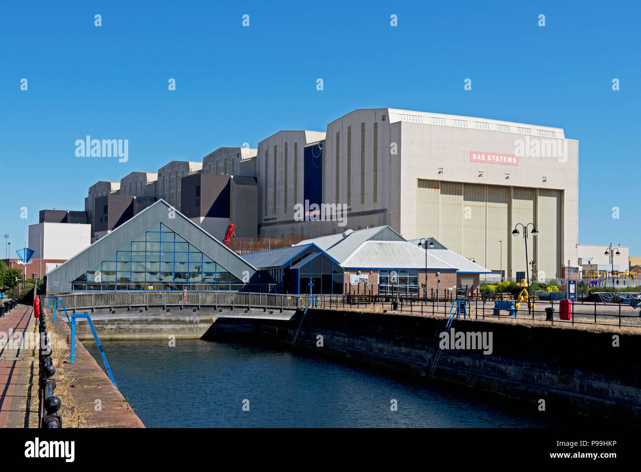 Musée du quai et BAE Systems, Barrow-in-Furness Cumbria, Angleterre, Royaume-Uni Banque D'Images
