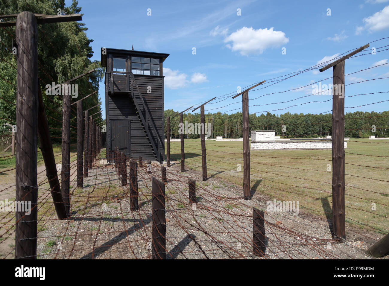 La Pologne, la Poméranie, Musée mémorial du camp de concentration de Stutthof Banque D'Images