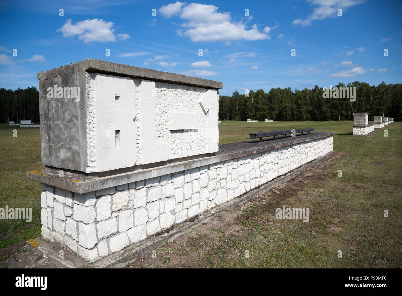 La Pologne, la Poméranie, Musée mémorial du camp de concentration de Stutthof Banque D'Images