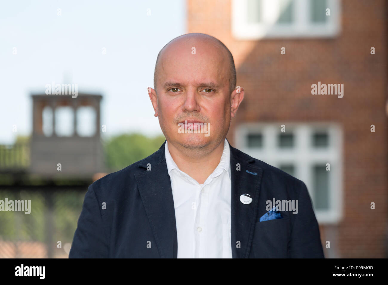 La Pologne, la Poméranie, Camp de concentration de Stutthof, Musée Museum, Directeur Piotr Tarnowski Banque D'Images