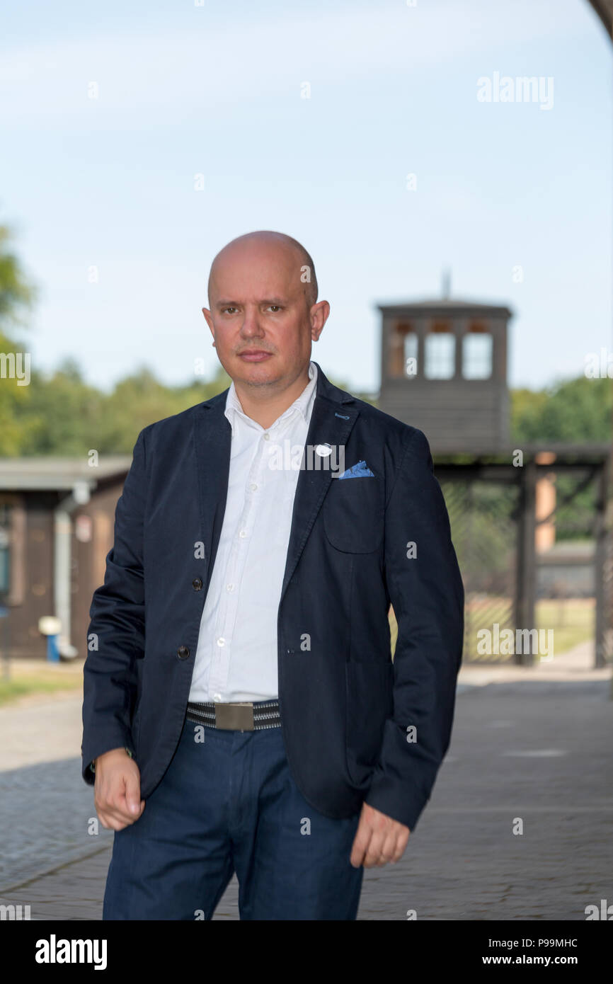 La Pologne, la Poméranie, Camp de concentration de Stutthof, Musée Museum, Directeur Piotr Tarnowski Banque D'Images