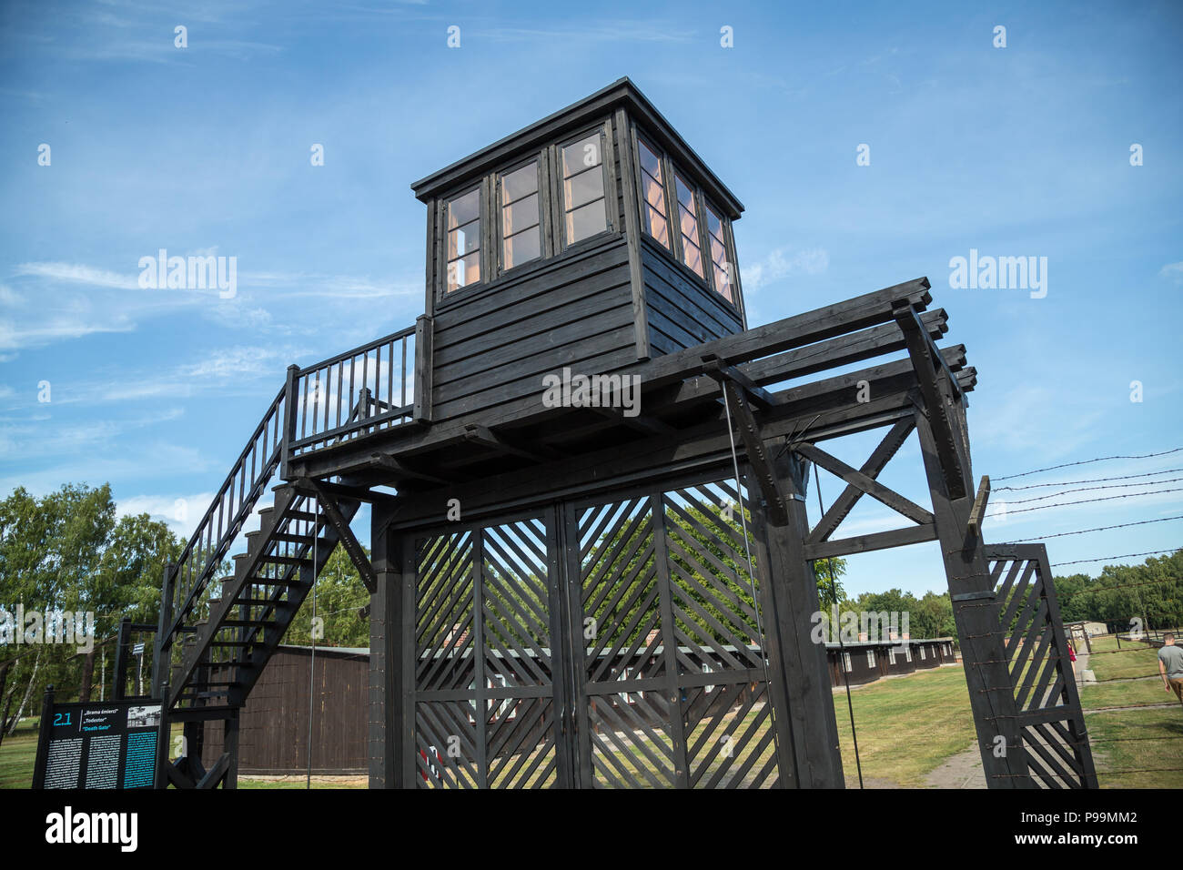 La Pologne, la Poméranie, Musée mémorial du camp de concentration de Stutthof Banque D'Images