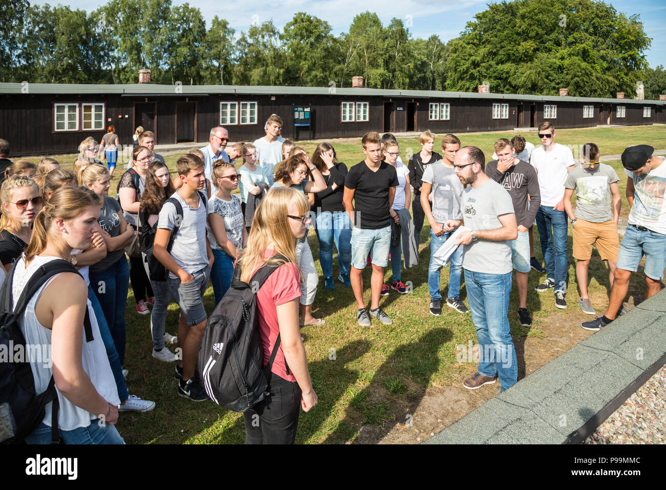 La Pologne, la Poméranie, Musée mémorial du camp de concentration de Stutthof Banque D'Images
