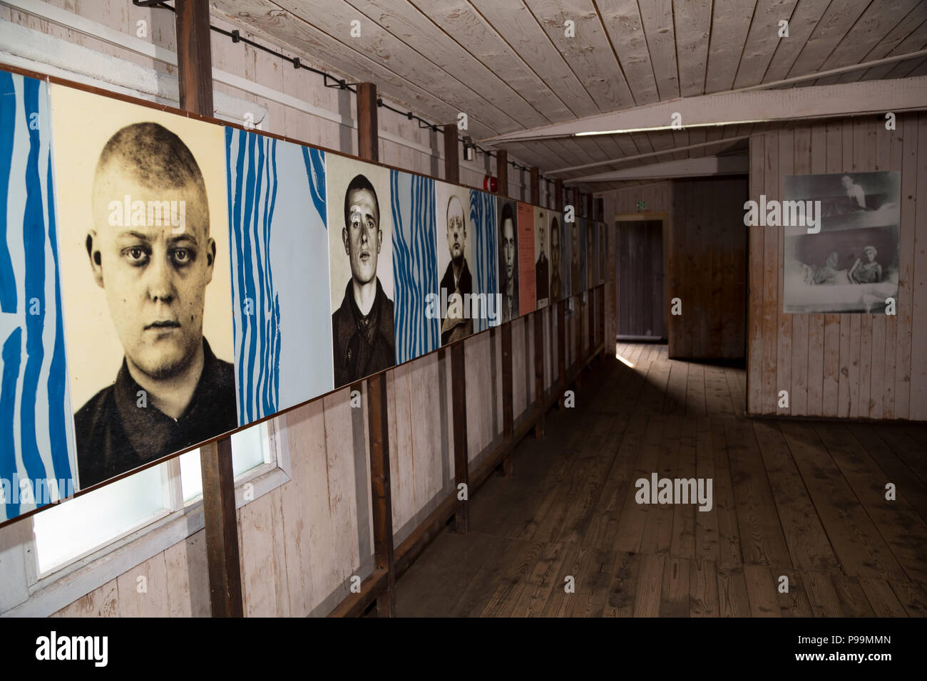 La Pologne, la Poméranie, Musée mémorial du camp de concentration de Stutthof Banque D'Images