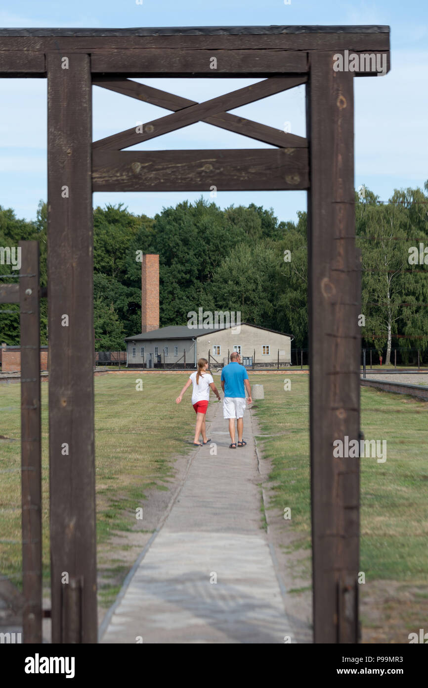 La Pologne, la Poméranie, Musée mémorial du camp de concentration de Stutthof Banque D'Images