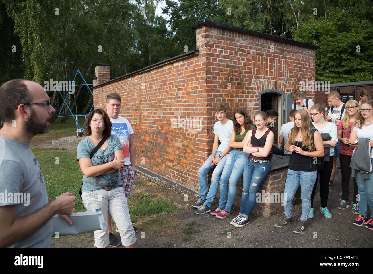 La Pologne, la Poméranie, Musée mémorial du camp de concentration de Stutthof Banque D'Images