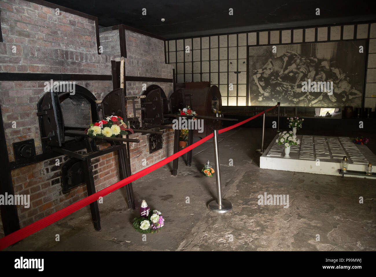 La Pologne, la Poméranie, Musée mémorial du camp de concentration de Stutthof Banque D'Images