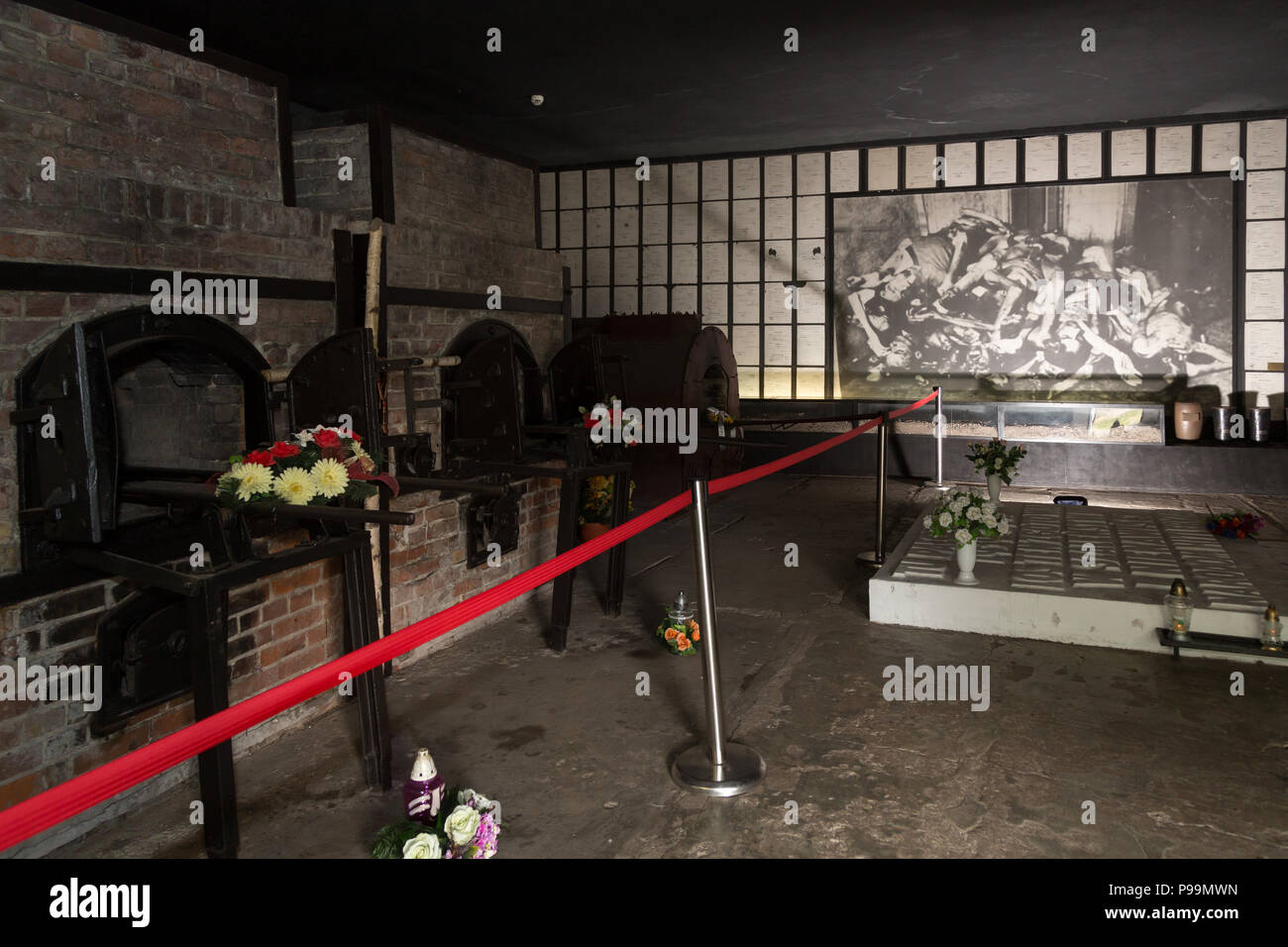 La Pologne, la Poméranie, Musée mémorial du camp de concentration de Stutthof Banque D'Images