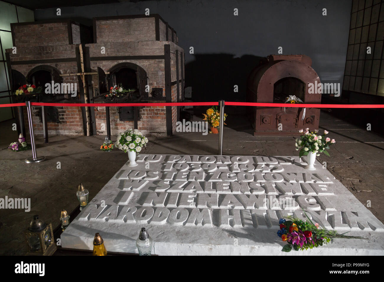 La Pologne, la Poméranie, Musée mémorial du camp de concentration de Stutthof Banque D'Images