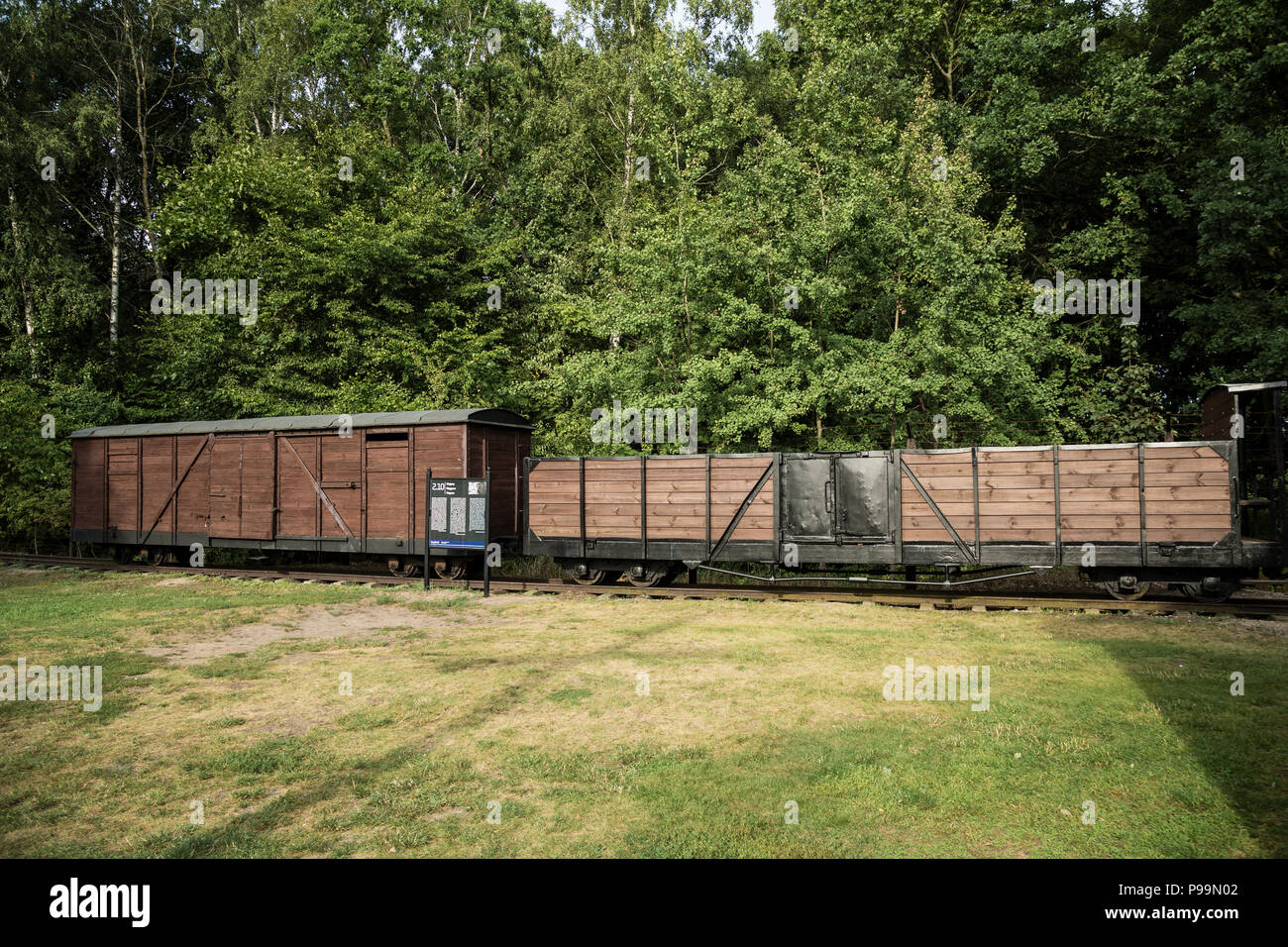 La Pologne, la Poméranie, Musée mémorial du camp de concentration de Stutthof Banque D'Images