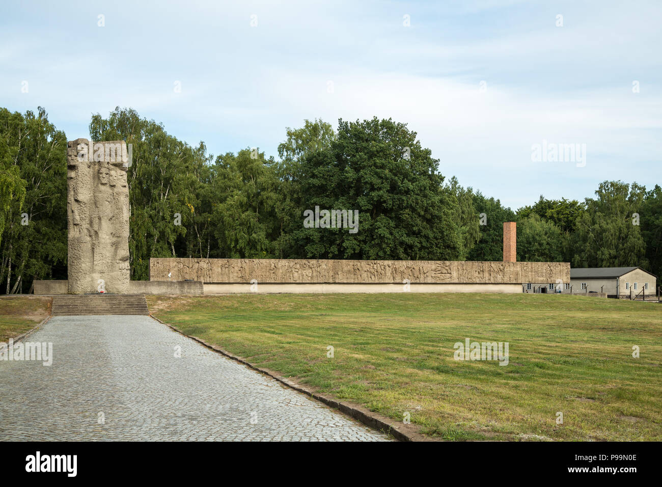 La Pologne, la Poméranie, Musée mémorial du camp de concentration de Stutthof Banque D'Images