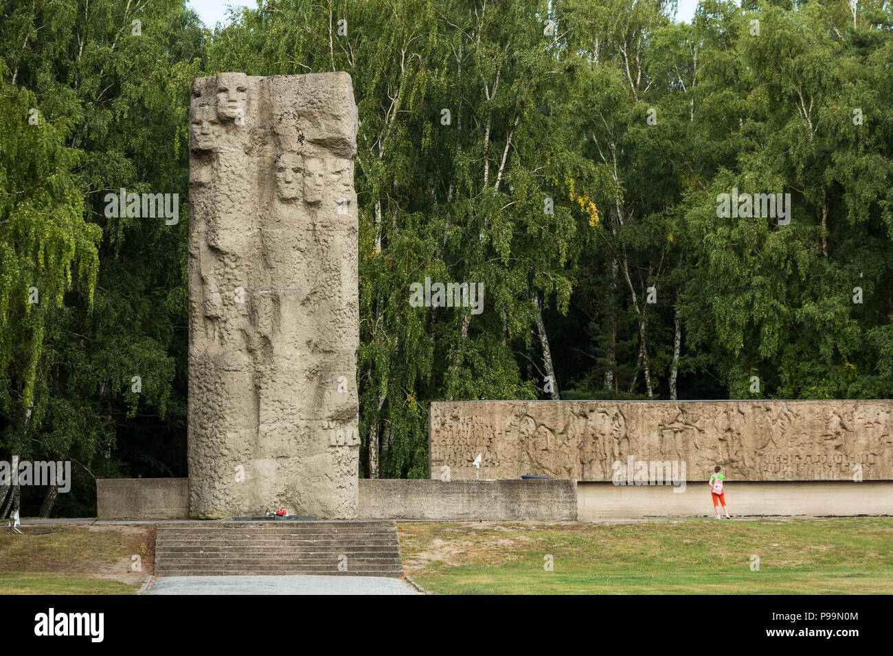 La Pologne, la Poméranie, Musée mémorial du camp de concentration de Stutthof Banque D'Images