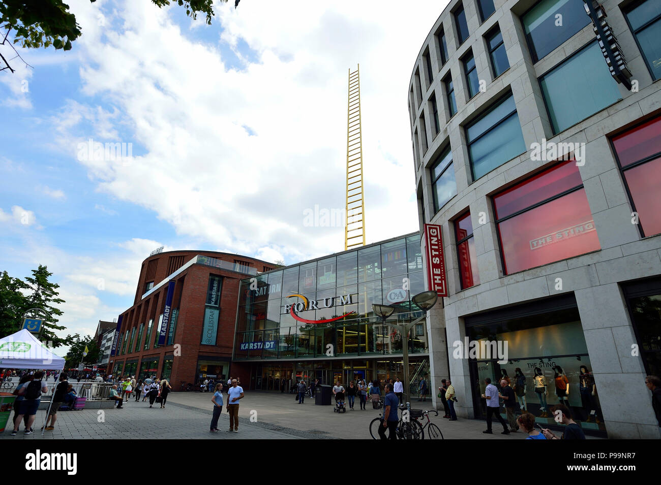 L'Allemagne, le centre-ville de Duisburg Banque D'Images