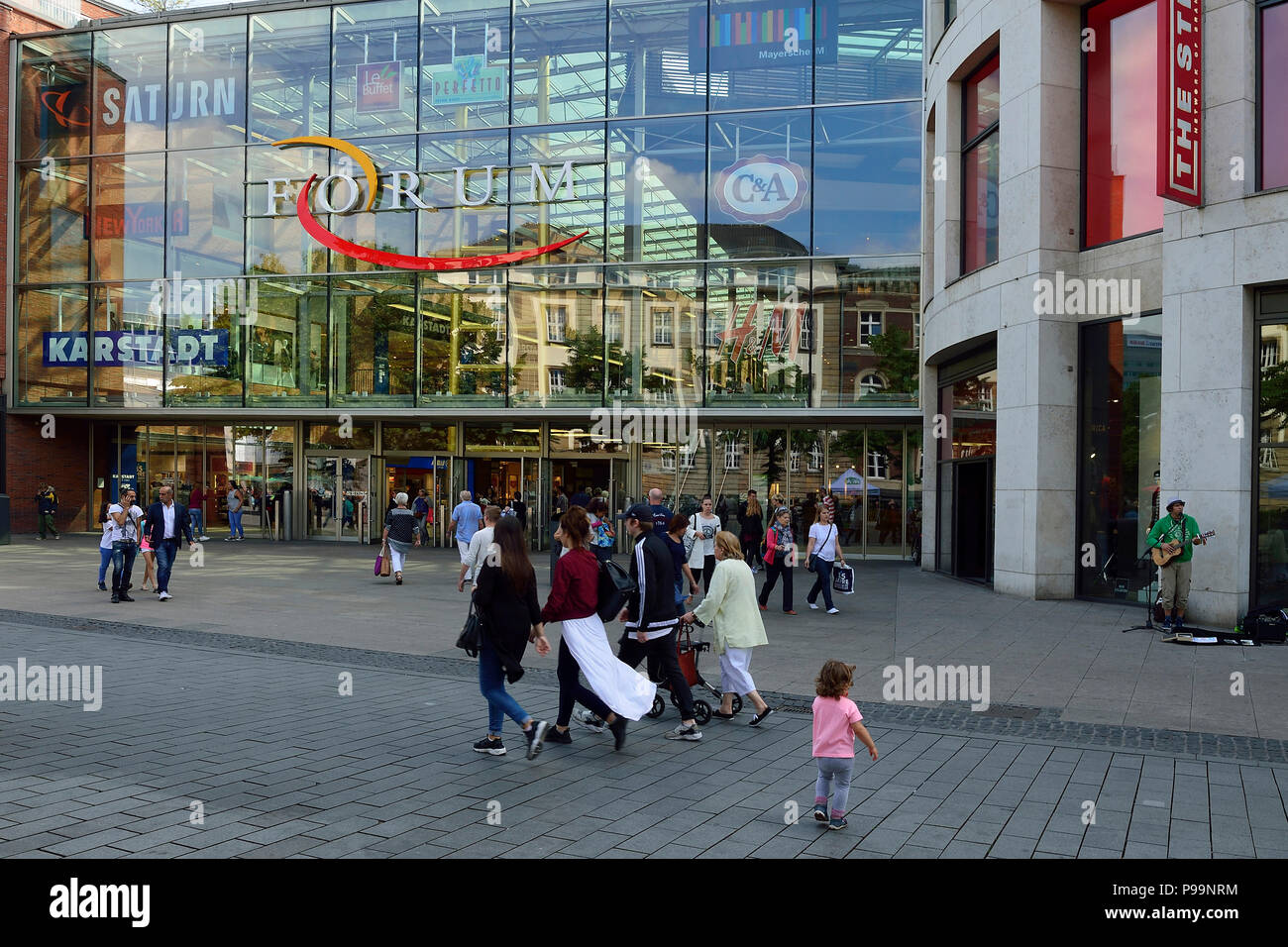 L'Allemagne, le centre-ville de Duisburg Banque D'Images