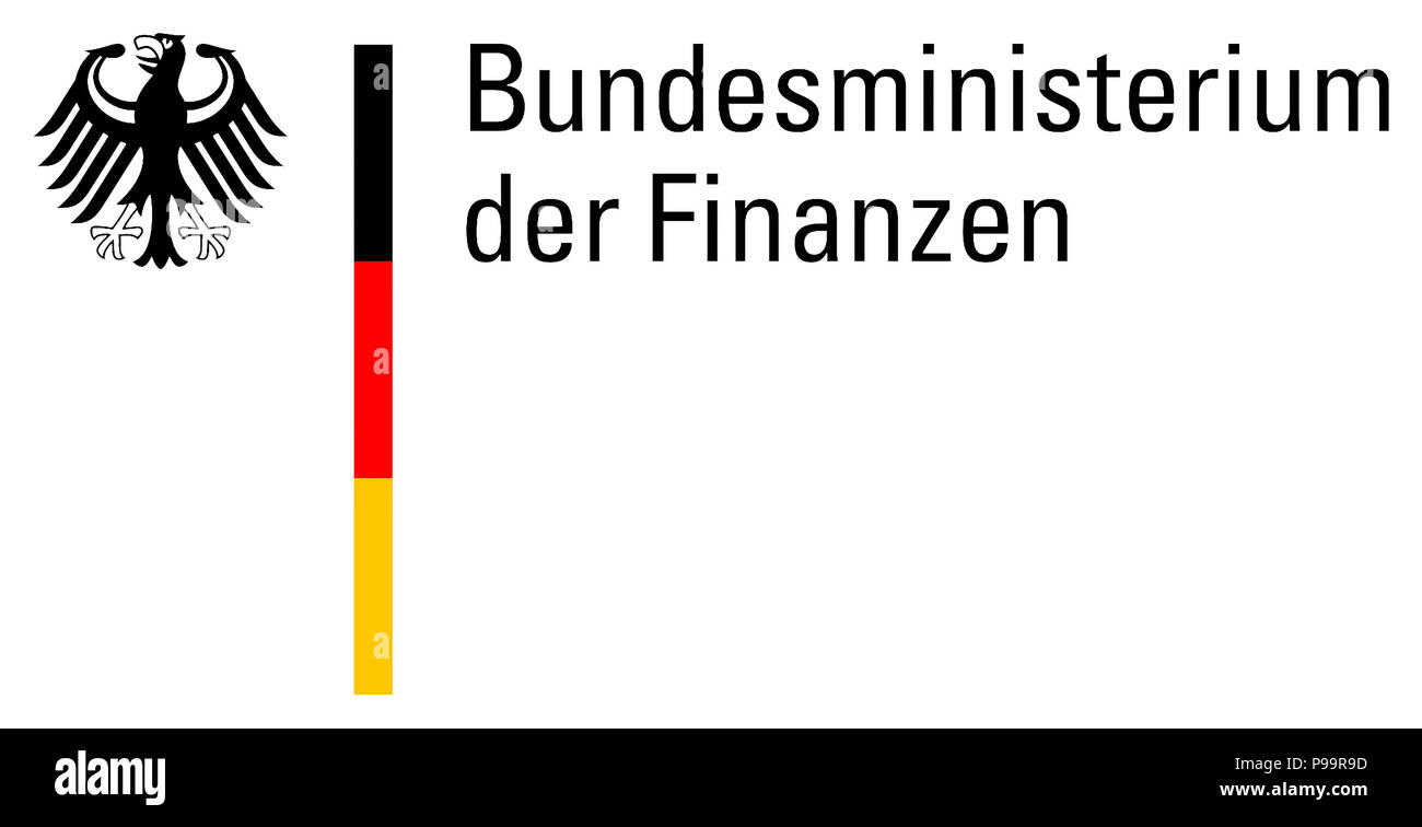 Sceau de la ministère fédéral des finances de la République fédérale d'Allemagne à Berlin - Allemagne. Attention : Pour l'usage éditorial uniquement. Pas d'adve Banque D'Images