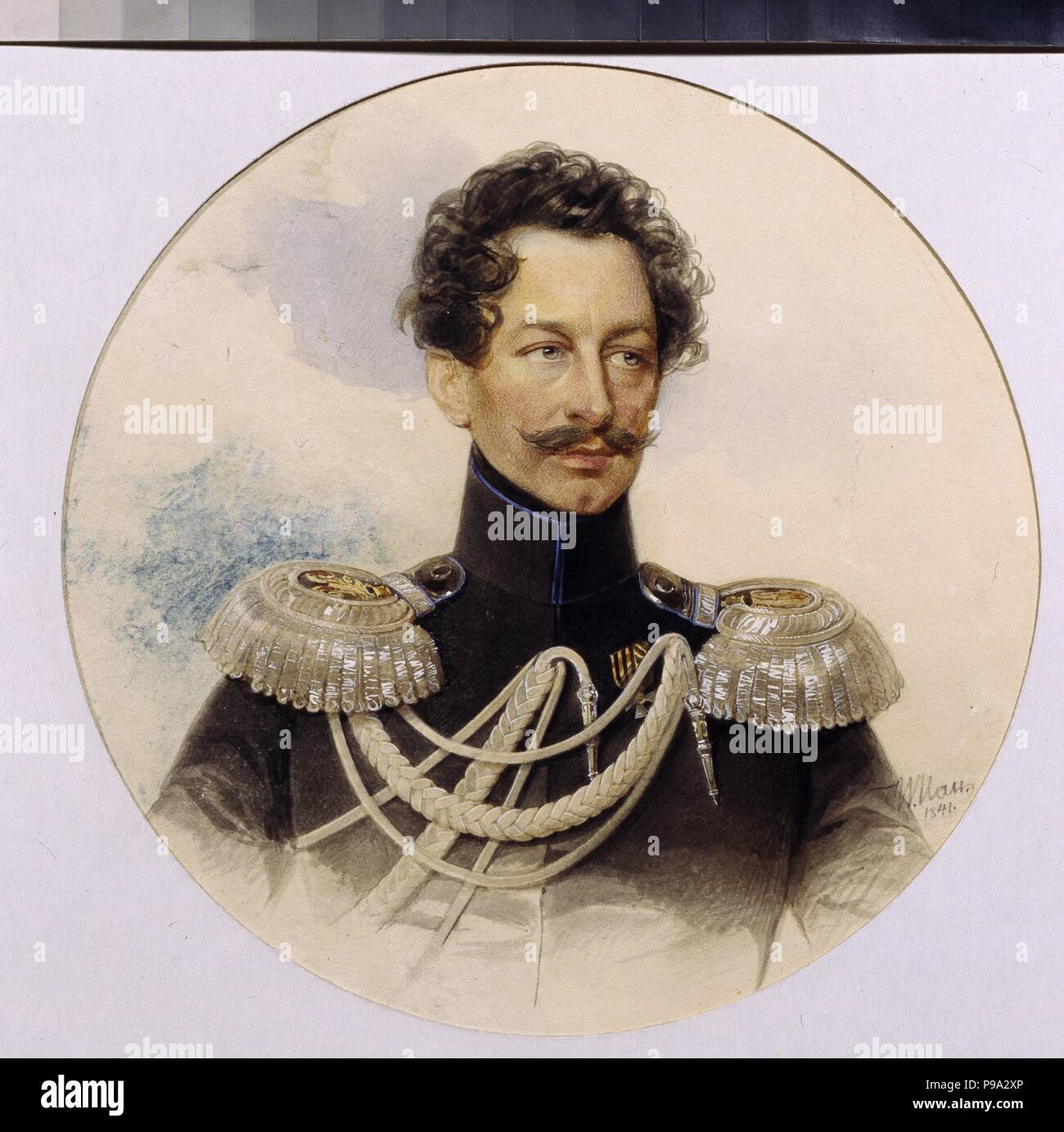 Portrait du général comte Vasily Renard Perovsky (1794-1857). Musée : Musée de l'état de A. S. Pouchkine, Moscou. Banque D'Images