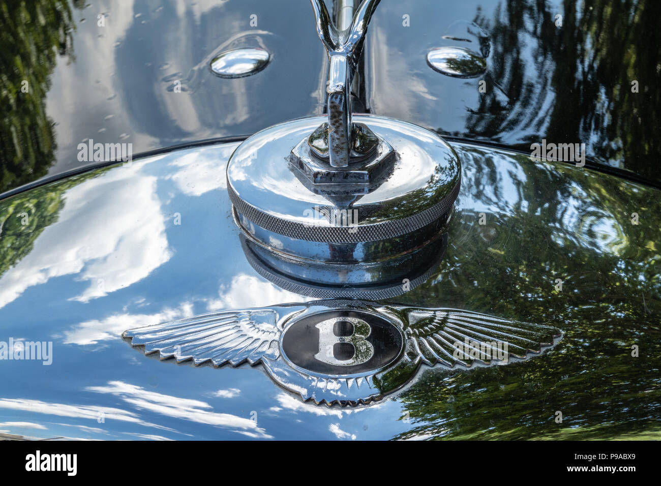 Radiateur Bentley badge. Banque D'Images
