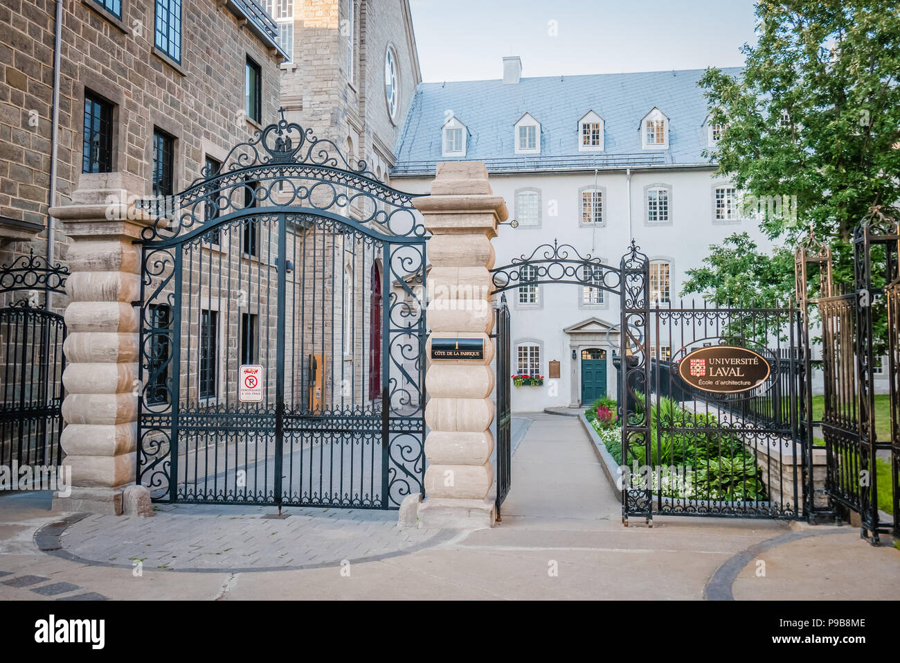 Campus de l'Université Laval École de français à Québec canada Banque D'Images