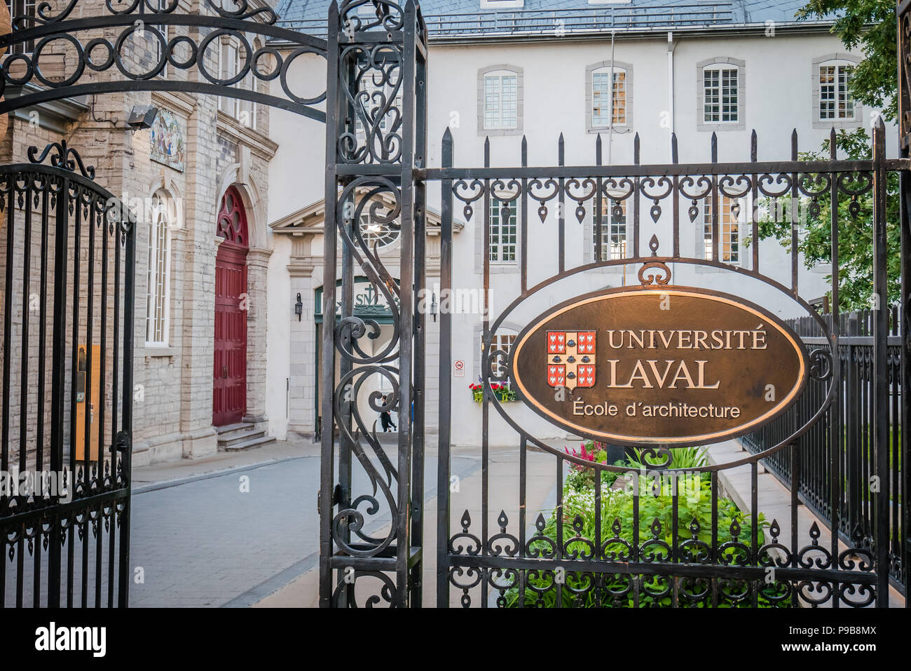 Campus de l'Université Laval École de français à Québec canada Banque D'Images