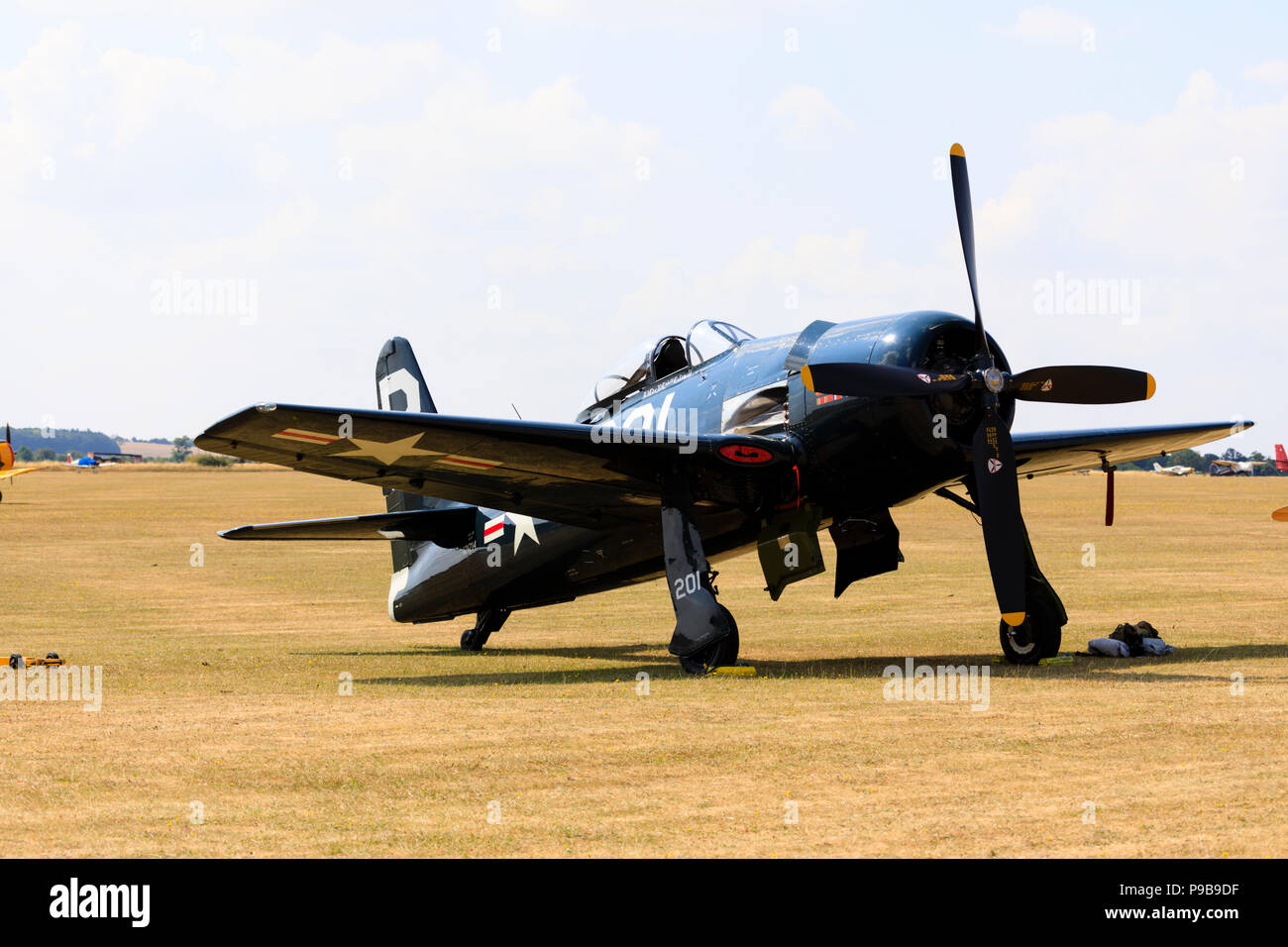 WW2 USAF Grumman F8F Bearcat avion de chasse. G-RUMM Banque D'Images