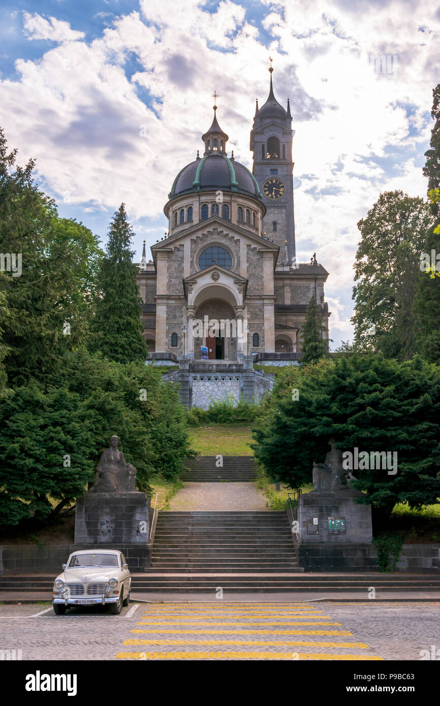 Le style néo-renaissance de l'Église protestante réformée d'Enge, Zurich, Suisse Banque D'Images