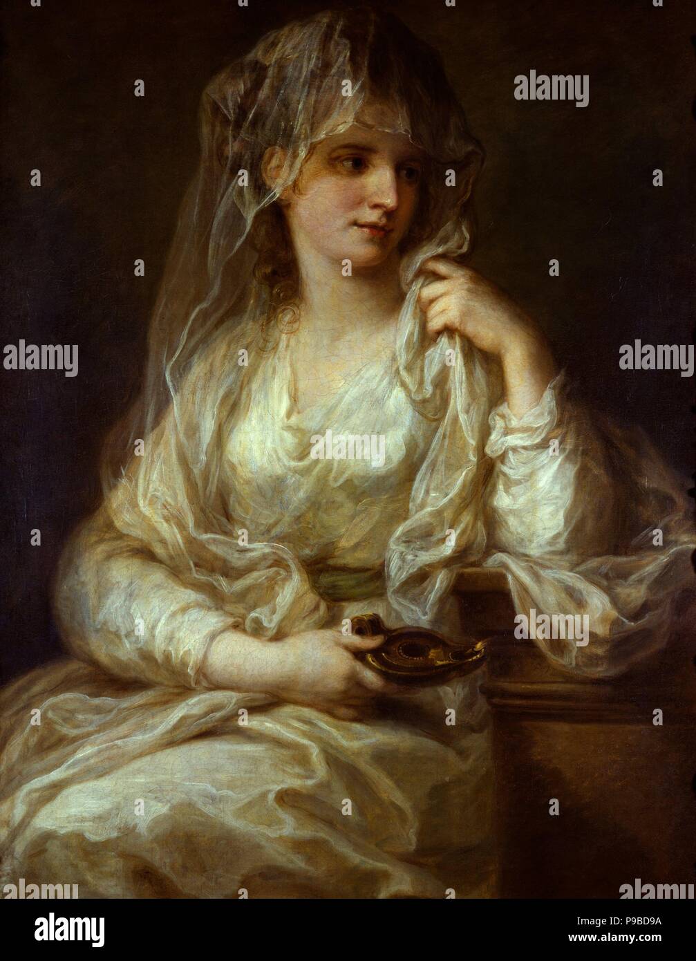 Portrait d'une femme comme un Vestal Virgin. Musée : état des collections d'Art de Dresde. Banque D'Images