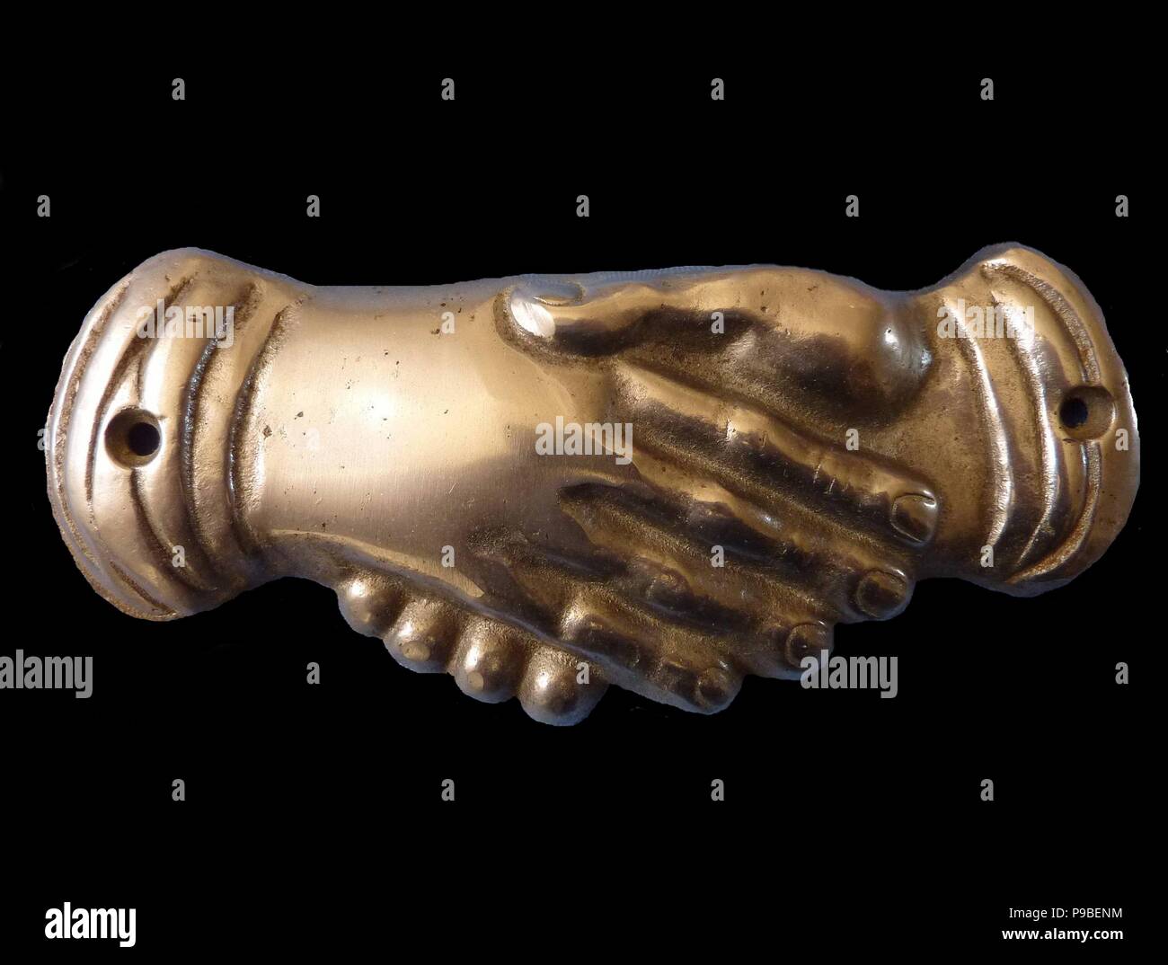 Poignée de main maçonnique. Symbole. Musée collection privée Photo Stock Alamy