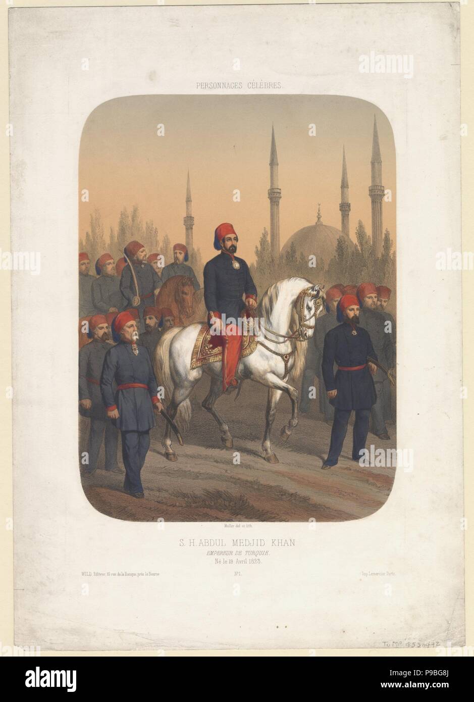 Sultan Abdülmecid I (1823-1861). Musée : collection privée. Banque D'Images