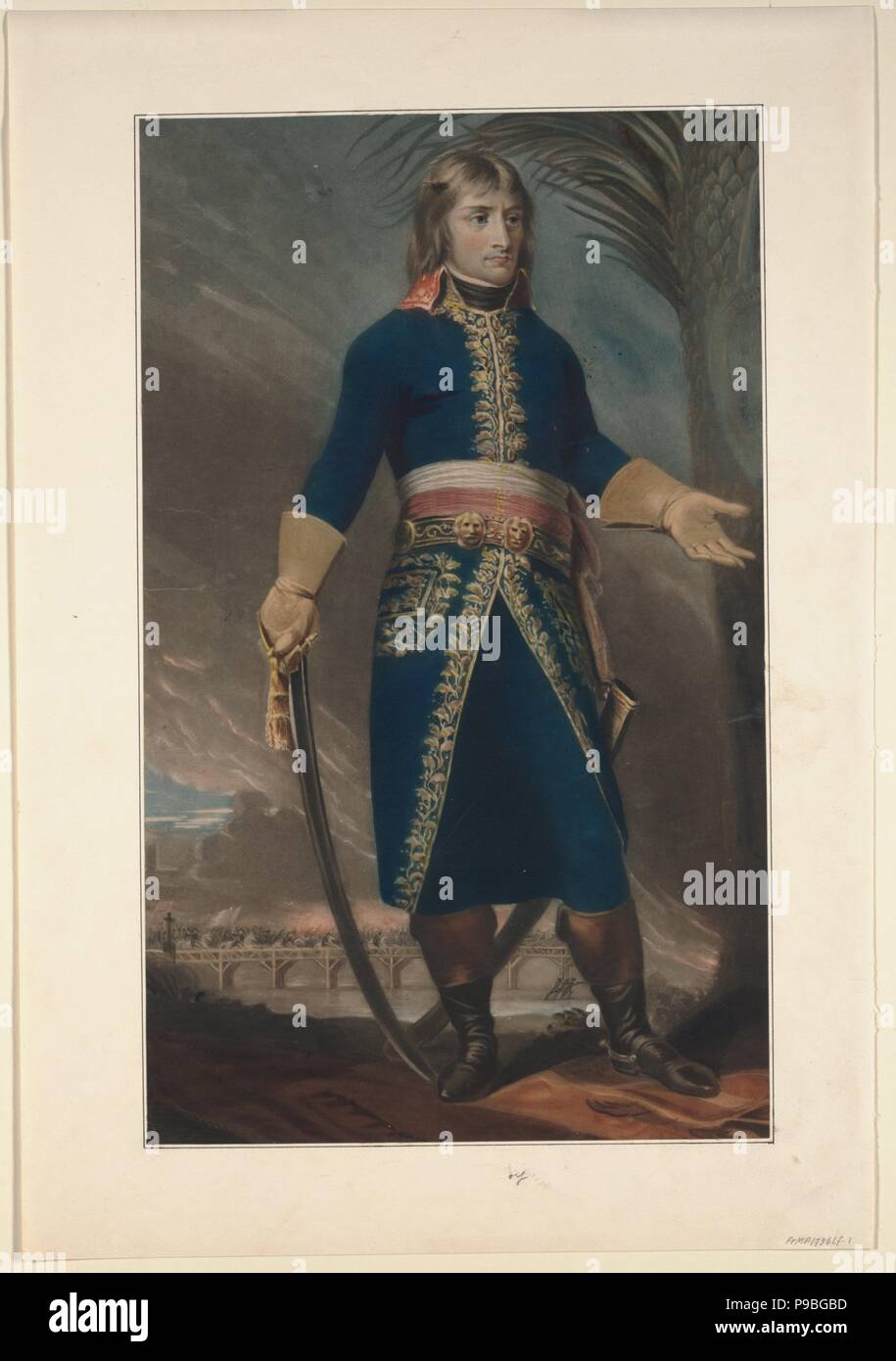 Général Napoléon Bonaparte. Musée : collection privée. Banque D'Images
