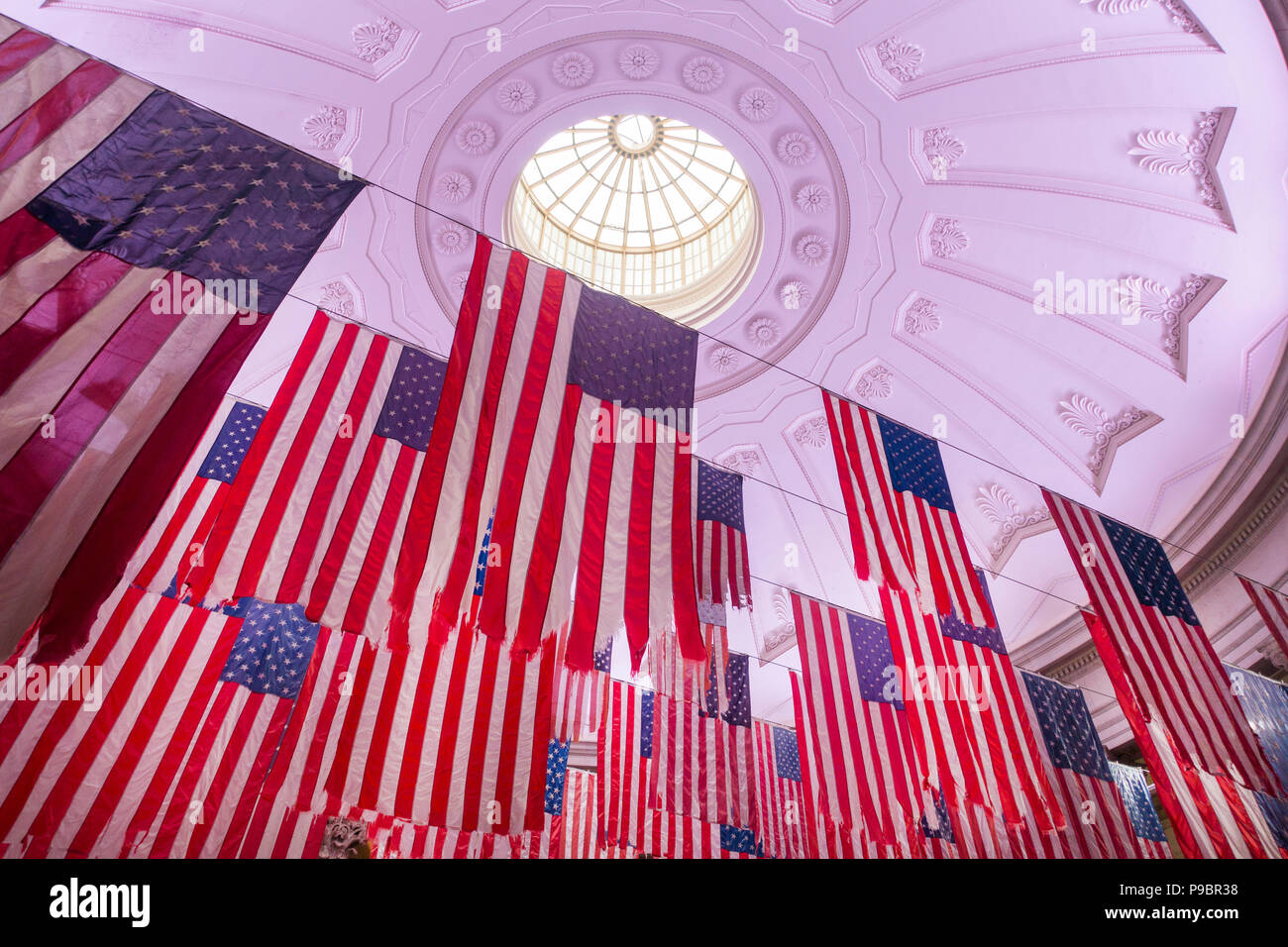 Federal Hall bâtiment dans la partie basse de Manhattan New York City Banque D'Images