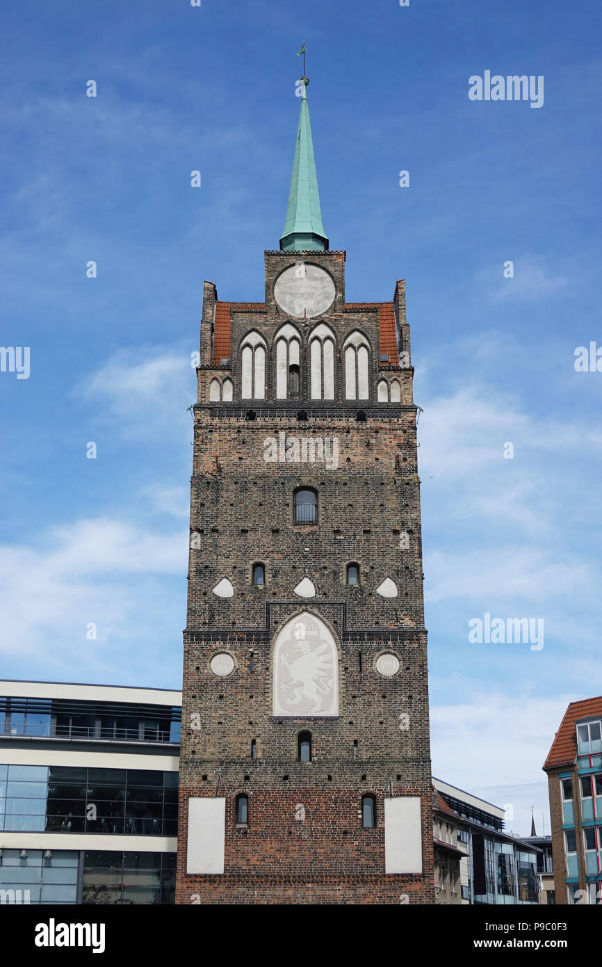 Kröpeliner Tor situé à Rostock, Allemagne Banque D'Images