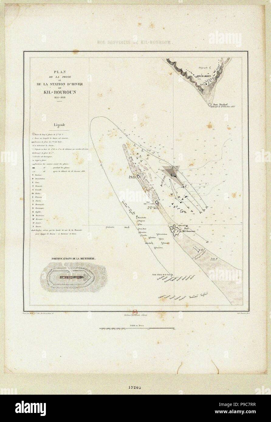 Les batteries flottantes au Siège de Kinburn 1855-1856. Musée : collection privée. Banque D'Images