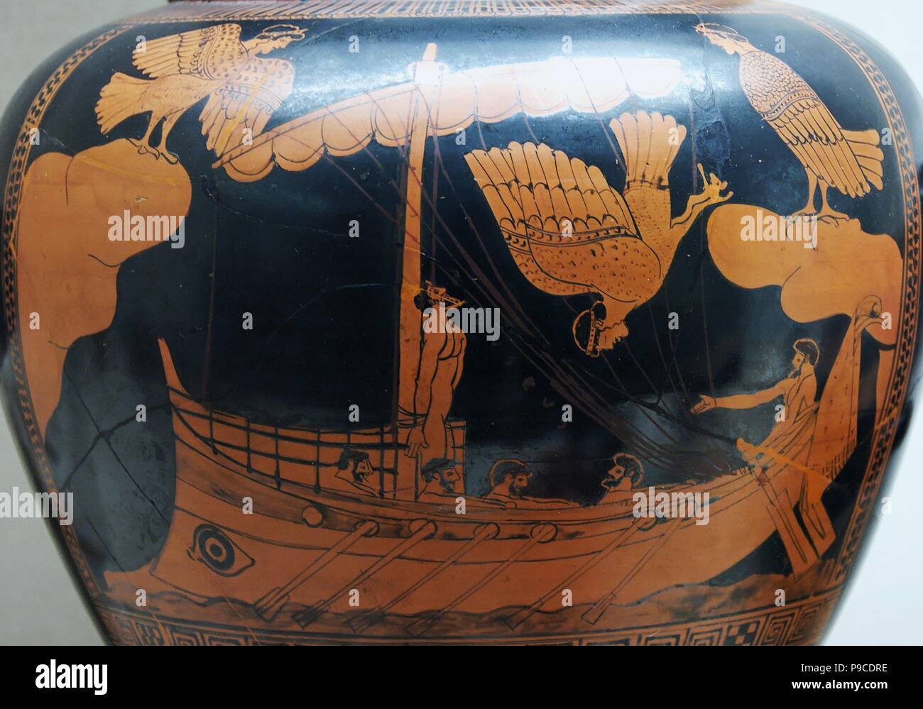Ulysse et les sirènes. Grenier de la poterie. Musée : BRITISH MUSEUM. Banque D'Images