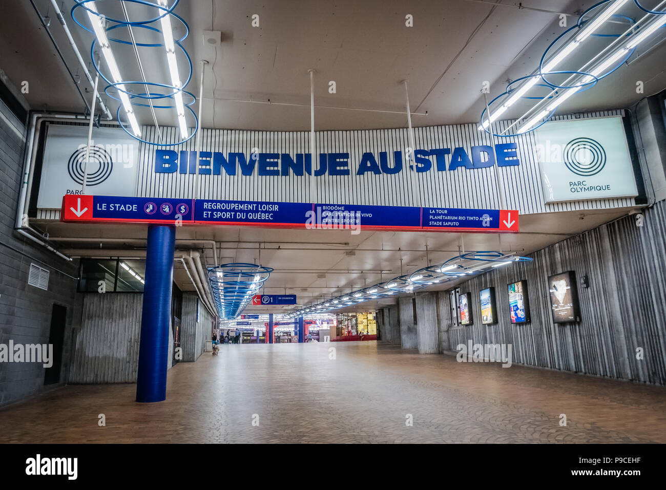 La zone du parc olympique à montréal canada Banque D'Images