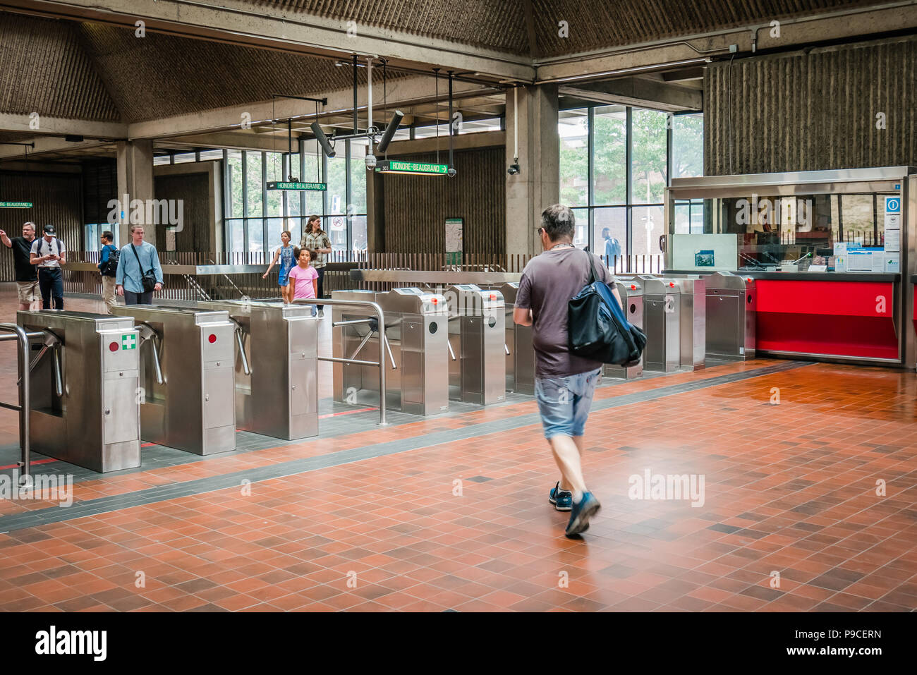 La station de métro montréal Banque D'Images