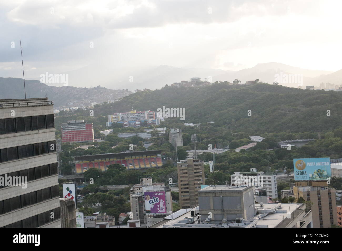 View of La région de Sabana Grande à Caracas à partir de El Recreo Shopping ...