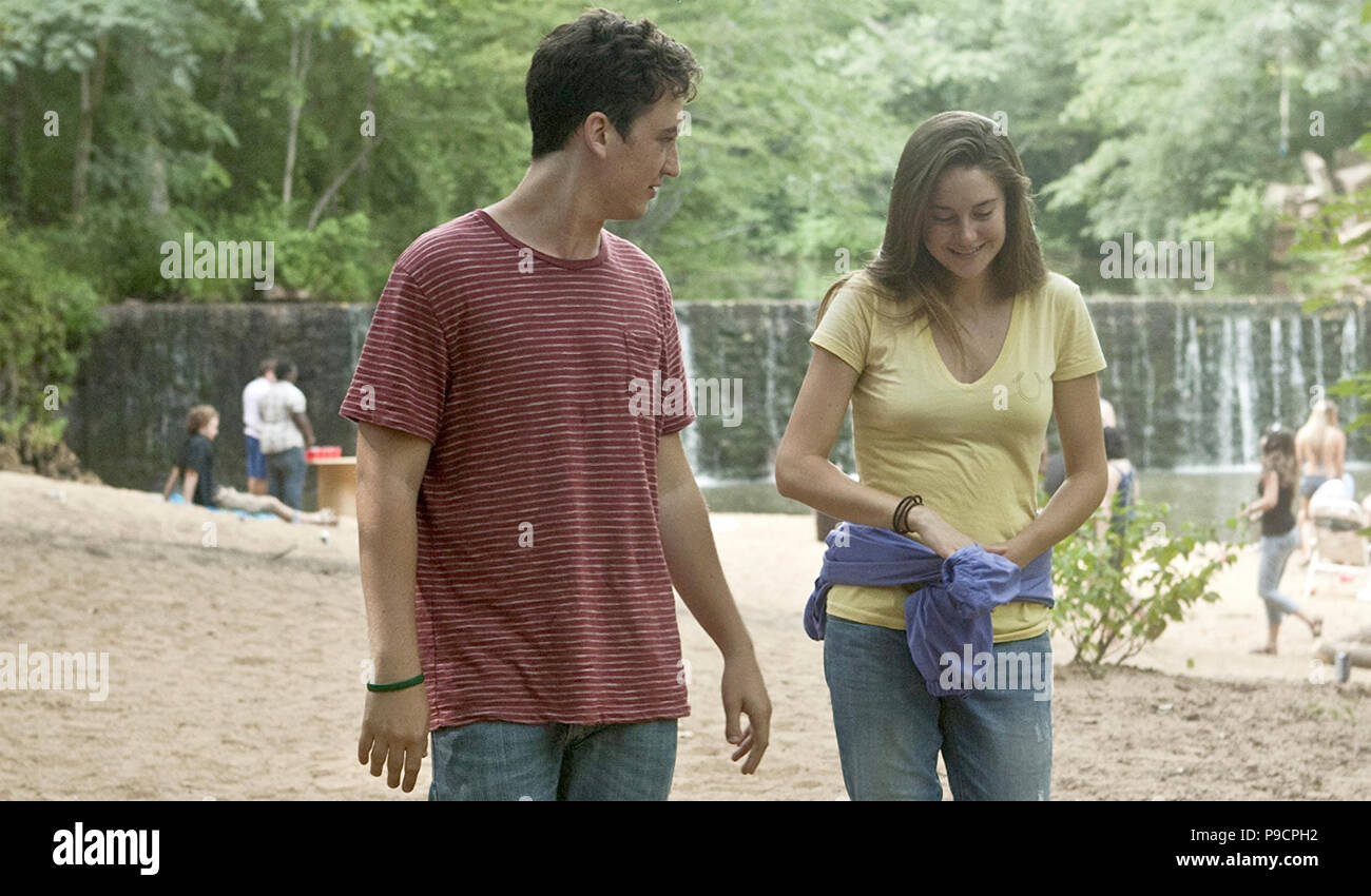 La spectaculaire maintenant 2013 ALP film avec Shailene Woodley et Miles Teller Banque D'Images