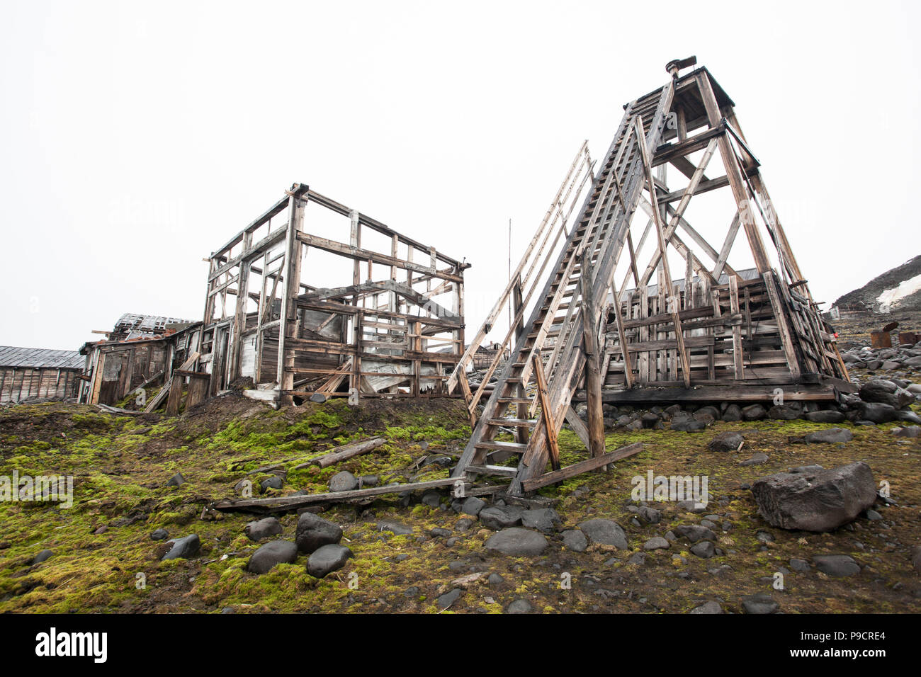 L'Arctique russe abandonné, Novaya Zemlya Banque D'Images