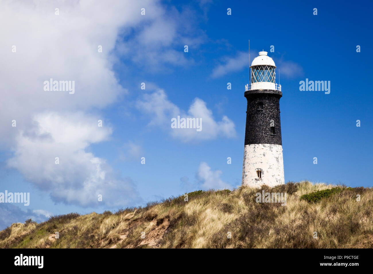 Phare à Spurn point, East Yorkshire, Angleterre, Royaume-Uni Banque D'Images