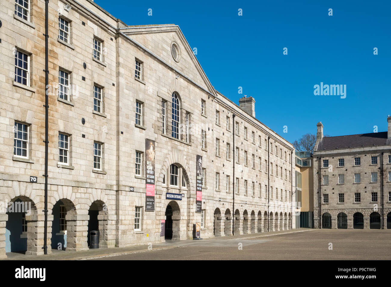 Collins Barracks, Dublin, Irlande, Europe, une partie du Musée national de l'Irlande Banque D'Images