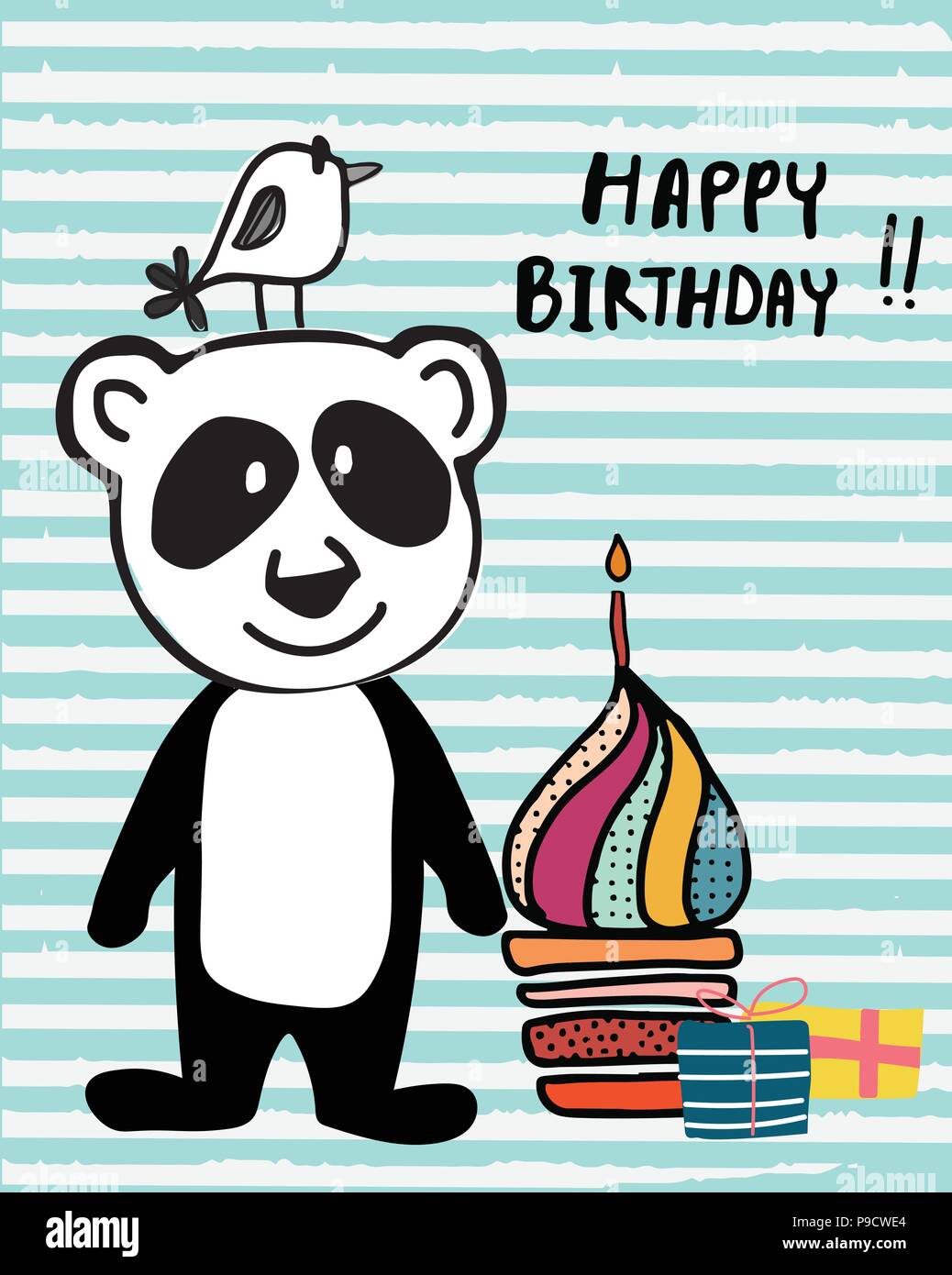 Doodle Mignon Panda Et D Oiseaux Colores Avec Cup Cake Et Bougie Adapte Pour L Impression De Cartes Joyeux Anniversaire Image Vectorielle Stock Alamy Doodle Mignon Panda Et D Oiseaux Colores Avec Cup Cake Et Bougie Adapte Pour L Impression De Cartes Joyeux Anniversaire Image Vectorielle Stock Alamy