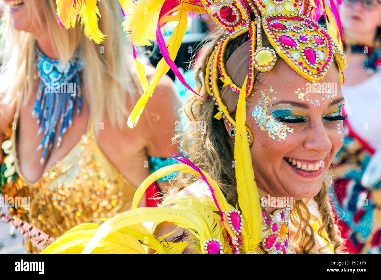 Liverpool, Royaume-Uni - 14 juillet 2018 : Le Festival de Brazilica est la célébration de la culture brésilienne au Royaume-Uni qui a lieu chaque année Banque D'Images