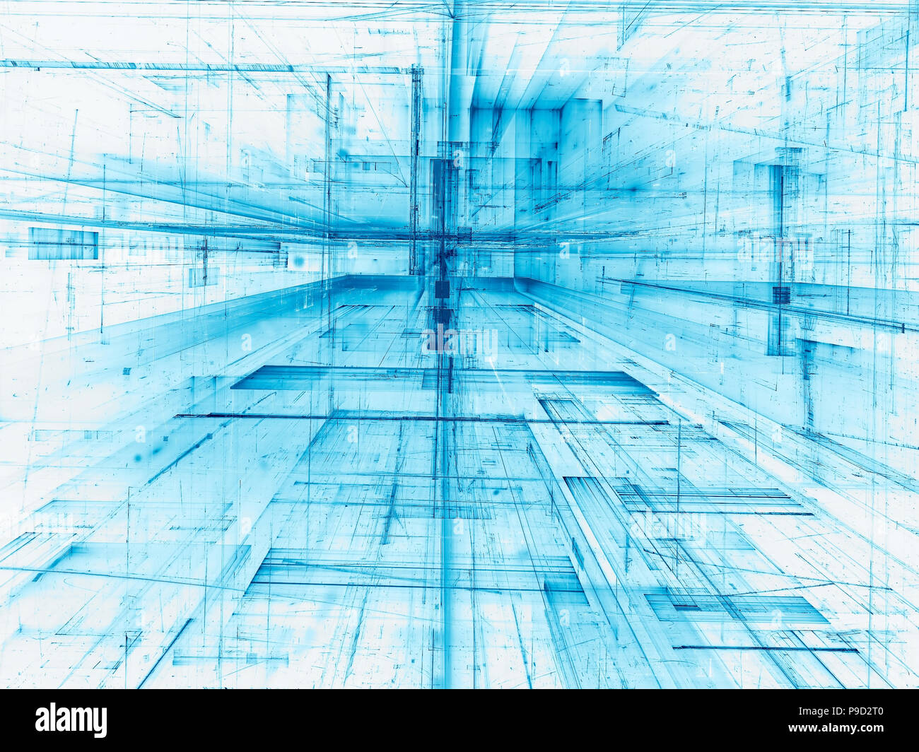Résumé Contexte La technologie numérique - image générée Banque D'Images