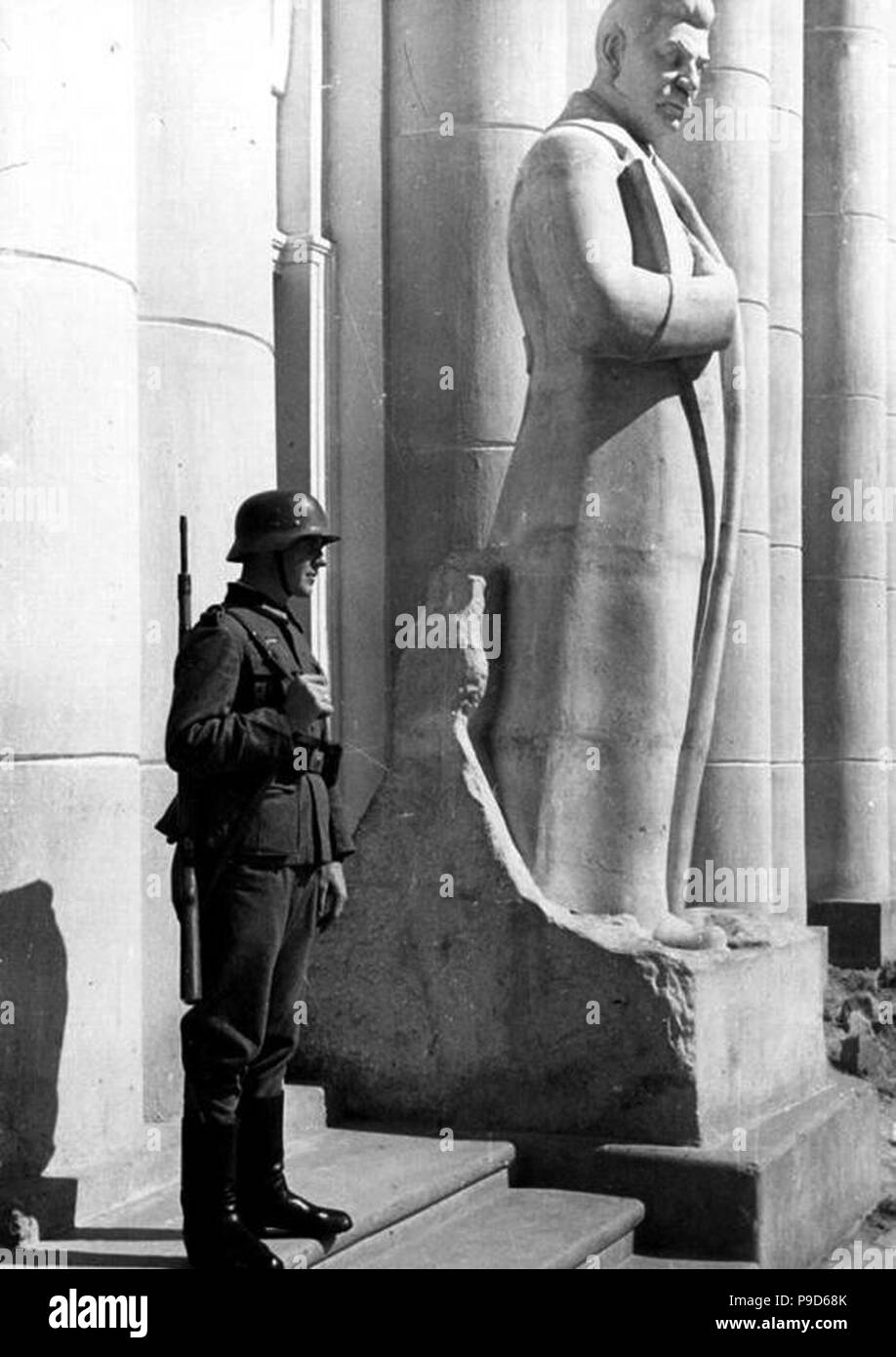 Wehrmacht et Staline (Fédération de Toilettte occupé par les troupes allemandes). Musée : collection privée. Banque D'Images