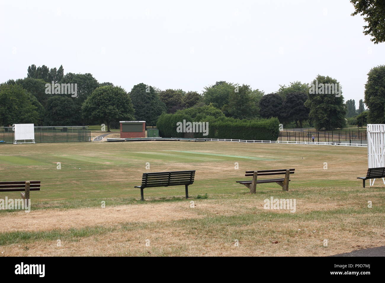 Bedworth Cricket Ground Banque D'Images
