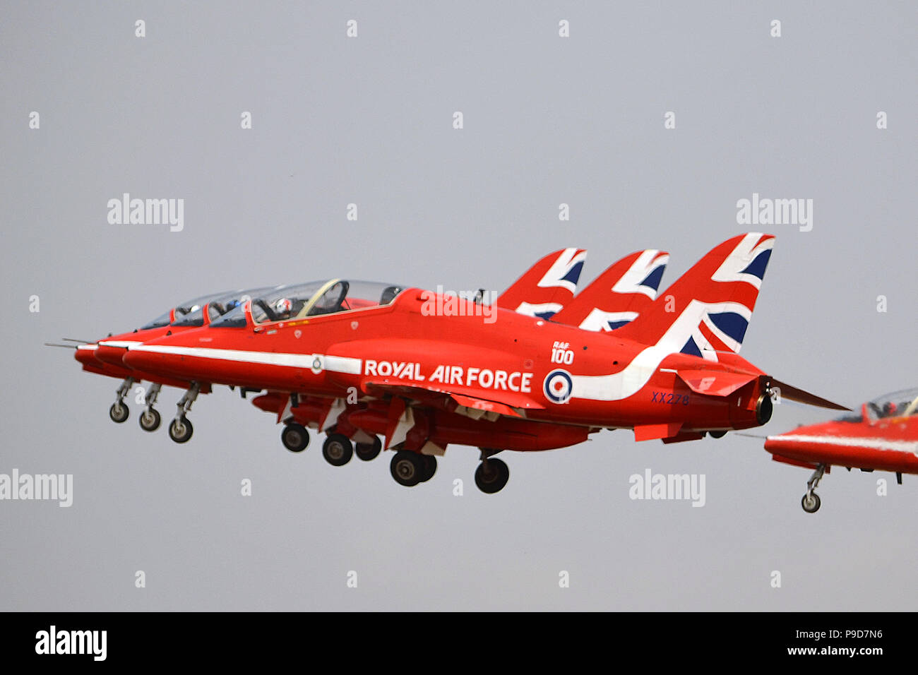 Des flèches rouges, Royal Air Force Aerobatic Team, Banque D'Images